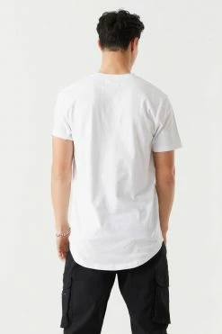 Mens Everyday Longline Crew Neck T-Shirt