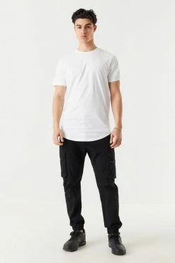 Mens Everyday Longline Crew Neck T-Shirt