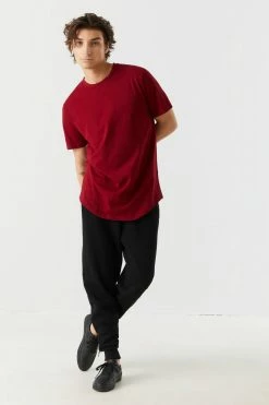 Mens Everyday Longline Crew Neck T-Shirt