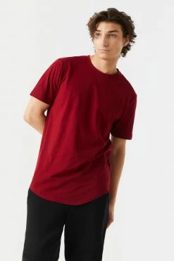 Mens Everyday Longline Crew Neck T-Shirt