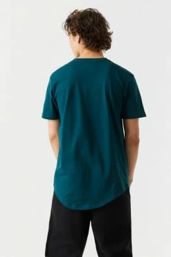 Mens Everyday Longline Crew Neck T-Shirt