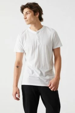 Mens Basic Henley T-Shirt