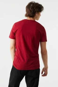 Mens Basic Henley T-Shirt