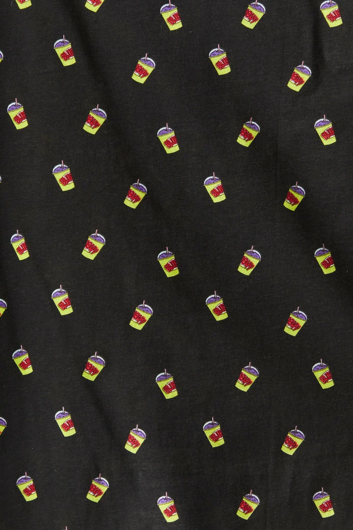 Mens Ditsy Slushie Print Crew Neck T-Shirt 4 Mens Ditsy Slushie Print Crew Neck T-Shirt