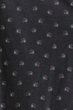 Mens Tops Ditsy Skull And Rose Print Crew Neck T-Shirt 7 Mens Tops Ditsy Skull And Rose Print Crew Neck T-Shirt