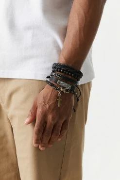 Mens Online Exclusive Multi Layered Believe Bracelet