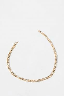 Mens Single Layer Metal Chain Necklace