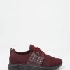 Mens Studded Side Cage Lace-Up Knit Sneaker Online Exclusive