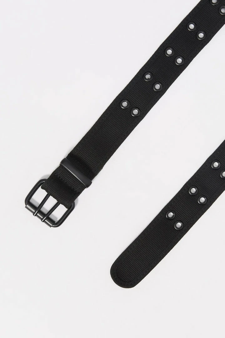Mens Double Grommet Canvas Buckle Belt Online Exclusive 2 Mens Double Grommet Canvas Buckle Belt Online Exclusive