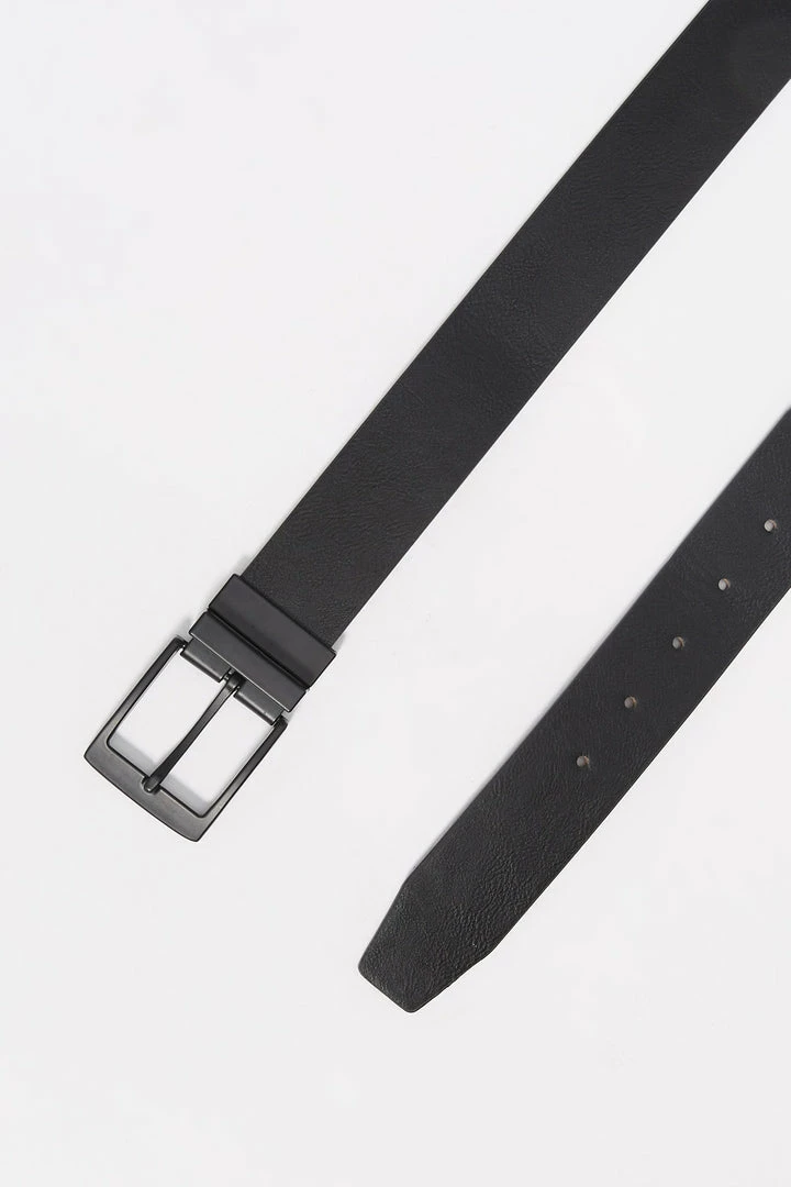 Mens Faux-Leather Reversible Matte Buckle Belt Online Exclusive 2 Mens Faux-Leather Reversible Matte Buckle Belt Online Exclusive