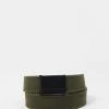 Mens Online Exclusive Urban Identity Canvas Buckle Belt