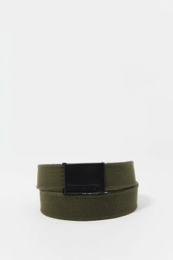 Mens Online Exclusive Urban Identity Canvas Buckle Belt