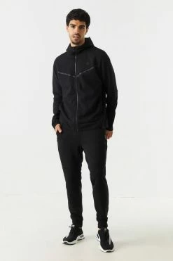 Mens Zip-Up Tech Fleece Hoodie Tops