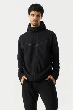 Mens Zip-Up Tech Fleece Hoodie Tops