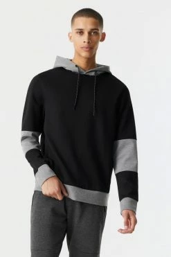 Mens Colour Block Tech Fleece Popover Hoodie 18 Mens Colour Block Tech Fleece Popover Hoodie