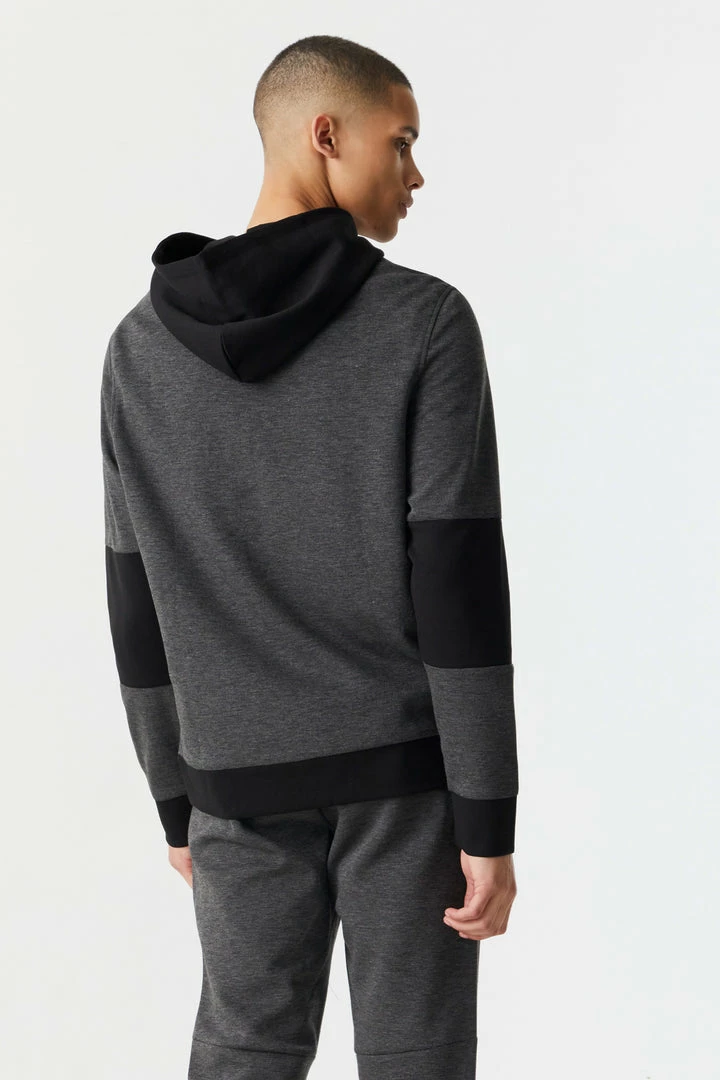 Mens Colour Block Tech Fleece Popover Hoodie 2 Mens Colour Block Tech Fleece Popover Hoodie