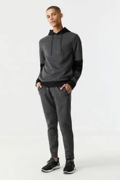 Mens Colour Block Tech Fleece Popover Hoodie 17 Mens Colour Block Tech Fleece Popover Hoodie