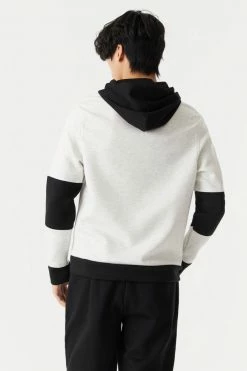 Mens Colour Block Tech Fleece Popover Hoodie 22 Mens Colour Block Tech Fleece Popover Hoodie