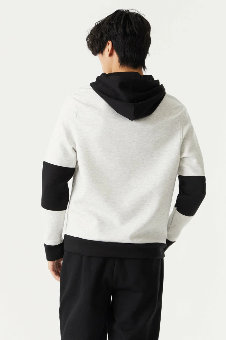 Mens Colour Block Tech Fleece Popover Hoodie 8 Mens Colour Block Tech Fleece Popover Hoodie