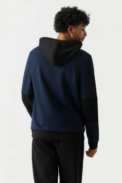 Mens Colour Block Tech Fleece Popover Hoodie 25 Mens Colour Block Tech Fleece Popover Hoodie