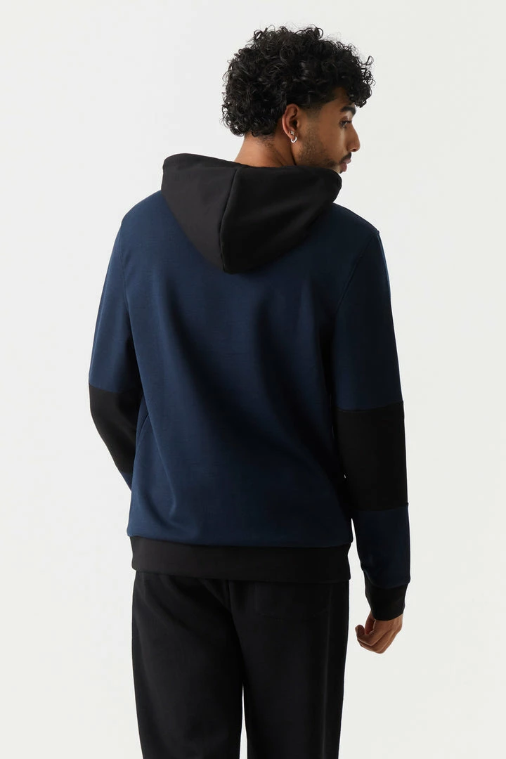 Mens Colour Block Tech Fleece Popover Hoodie 11 Mens Colour Block Tech Fleece Popover Hoodie