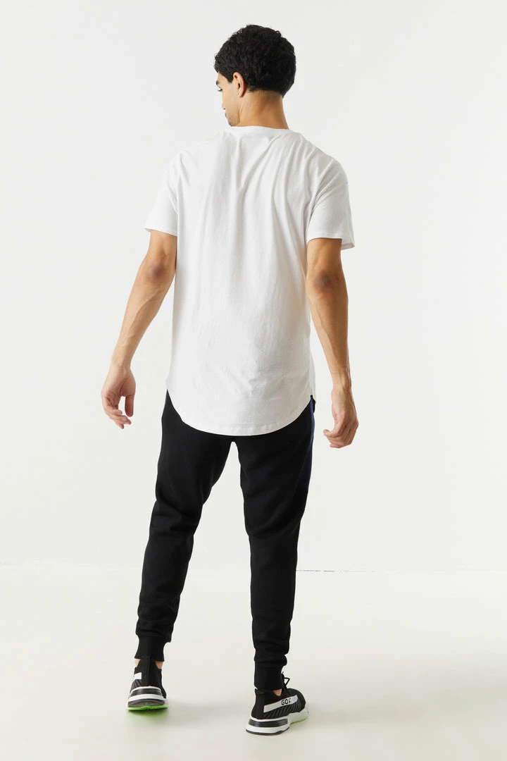 Mens Bottoms Colour Block Panel Fleece Jogger 2 Mens Bottoms Colour Block Panel Fleece Jogger