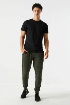 Mens Bottoms Colour Block Panel Fleece Jogger 11 Mens Bottoms Colour Block Panel Fleece Jogger