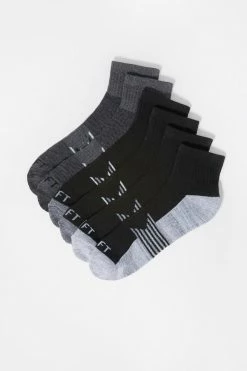Mens Basic Ankle Sock Set (6 Pack)