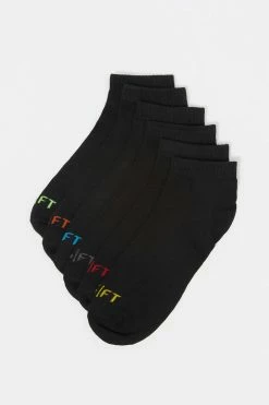 Mens Online Exclusive Colorful Graphic Half-Cushion Ankle Sock (6 Pack)
