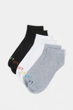 Mens Online Exclusive Colorful Graphic Half-Cushion Ankle Sock (6 Pack)