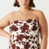 Stitches Ladies Plus Size Animal Print Bungee Strap Cami