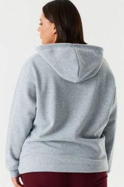 Urban Ladies Plus Plus Size Graphic Boyfriend Hoodie Tops