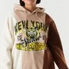 Urban Ladies Plus Plus Size Graphic New York Boyfriend Hoodie