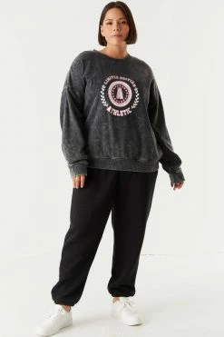 Stitches Ladies Plus Size Good Vibes Fleece Sweatshirt 8 Stitches Ladies Plus Size Good Vibes Fleece Sweatshirt