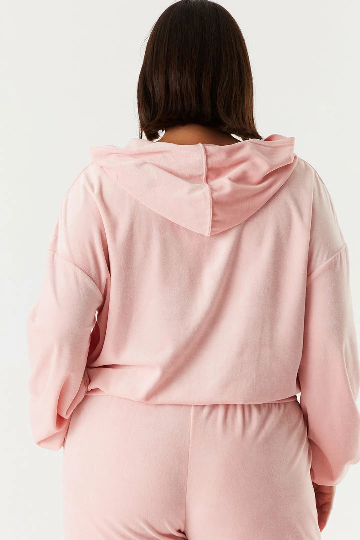 Urban Ladies Plus Plus Size Velour Rhinestone Graphic Butterfly Zip-Up Cropped Hoodie Tops 3 Urban Ladies Plus Plus Size Velour Rhinestone Graphic Butterfly Zip-Up Cropped Hoodie Tops