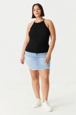 Stitches Ladies Tops Plus Size High Neck Racerback Cami 38 Stitches Ladies Tops Plus Size High Neck Racerback Cami