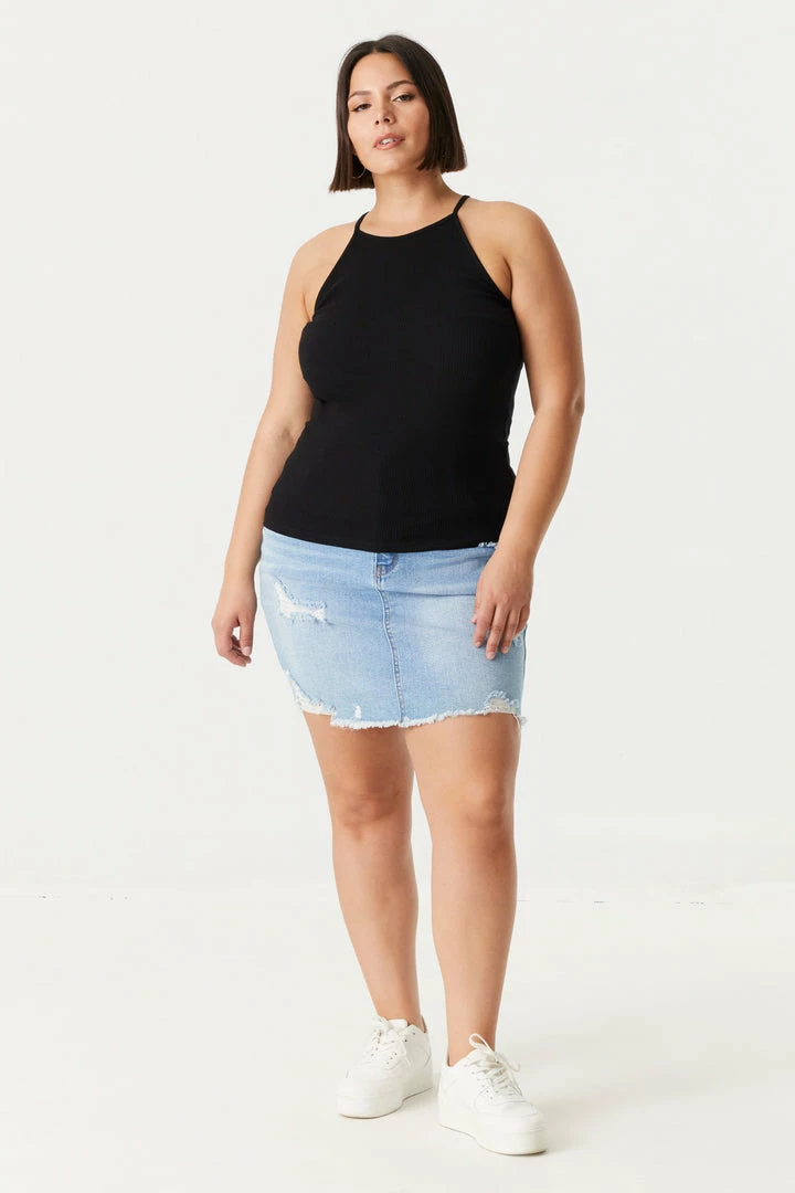 Stitches Ladies Tops Plus Size High Neck Racerback Cami 6 Stitches Ladies Tops Plus Size High Neck Racerback Cami