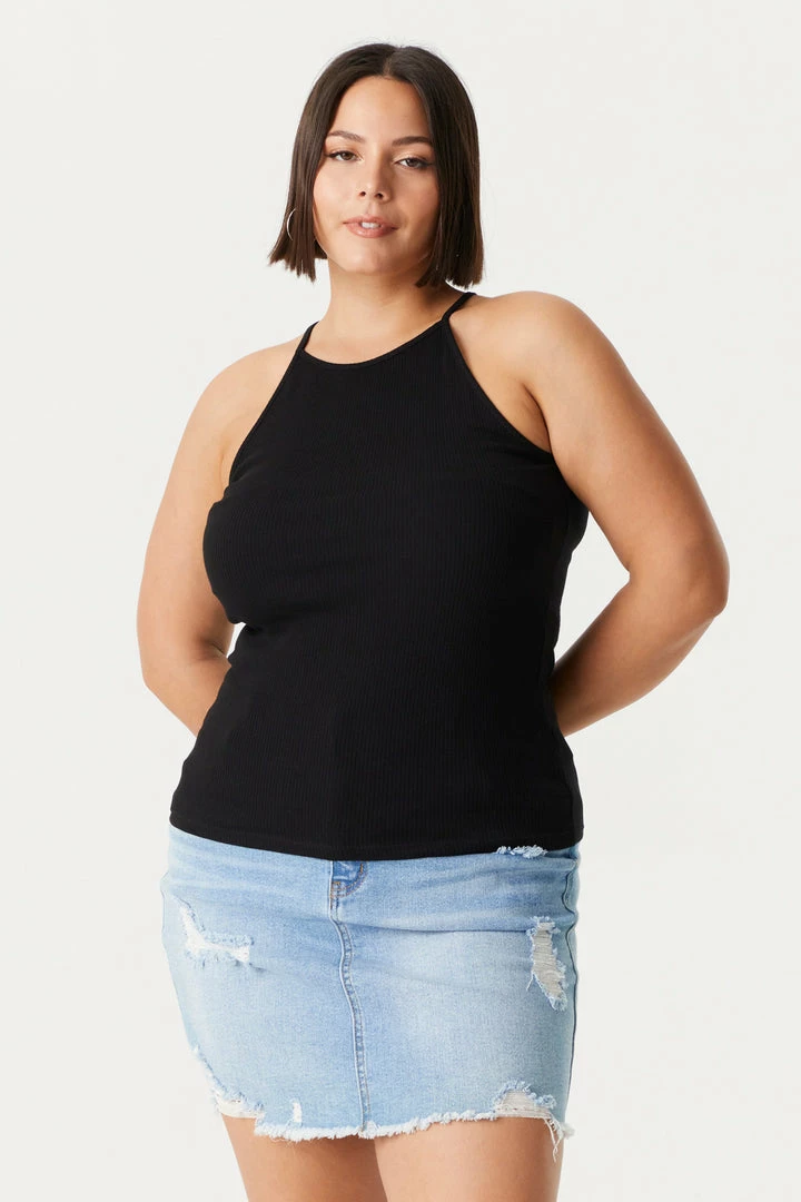 Stitches Ladies Tops Plus Size High Neck Racerback Cami 4 Stitches Ladies Tops Plus Size High Neck Racerback Cami