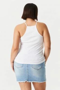 Stitches Ladies Tops Plus Size High Neck Racerback Cami 43 Stitches Ladies Tops Plus Size High Neck Racerback Cami