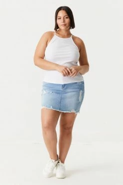 Stitches Ladies Tops Plus Size High Neck Racerback Cami 44 Stitches Ladies Tops Plus Size High Neck Racerback Cami