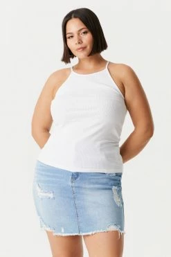 Stitches Ladies Tops Plus Size High Neck Racerback Cami 42 Stitches Ladies Tops Plus Size High Neck Racerback Cami