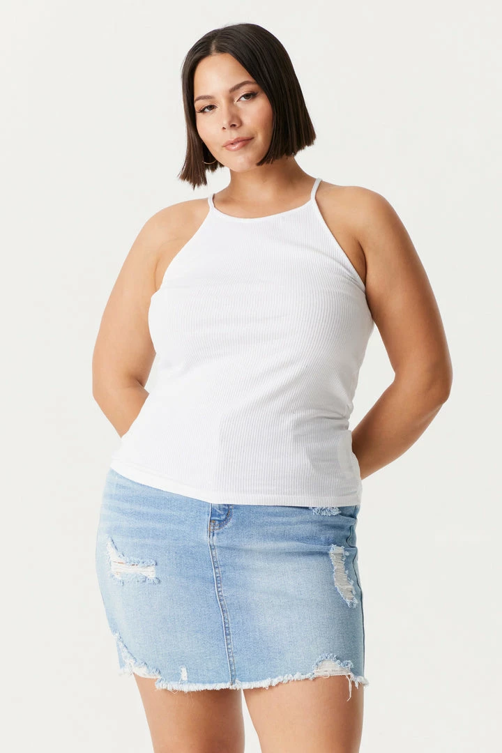 Stitches Ladies Tops Plus Size High Neck Racerback Cami 10 Stitches Ladies Tops Plus Size High Neck Racerback Cami