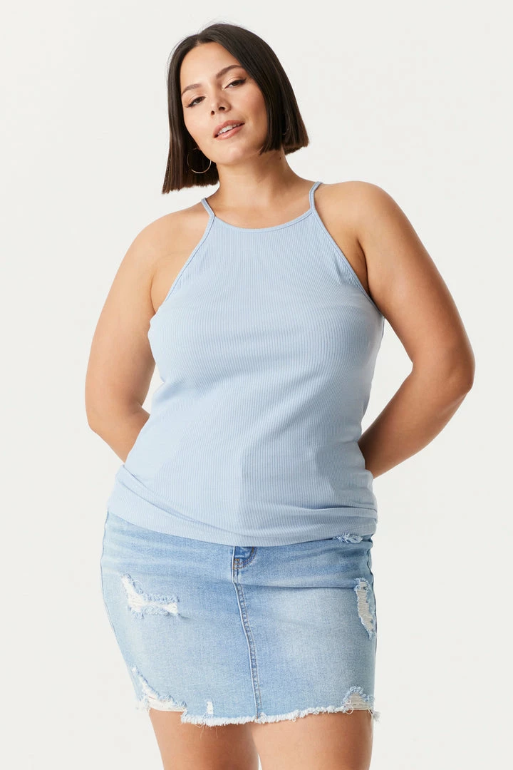 Stitches Ladies Tops Plus Size High Neck Racerback Cami 13 Stitches Ladies Tops Plus Size High Neck Racerback Cami