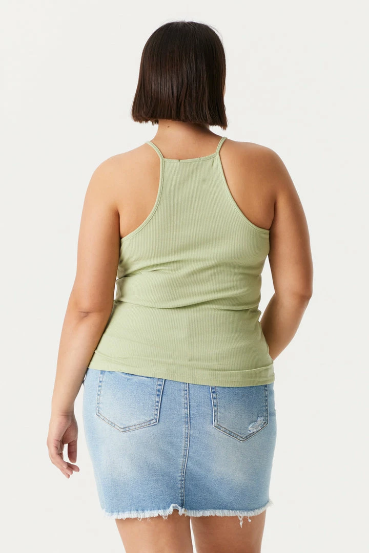 Stitches Ladies Tops Plus Size High Neck Racerback Cami 2 Stitches Ladies Tops Plus Size High Neck Racerback Cami