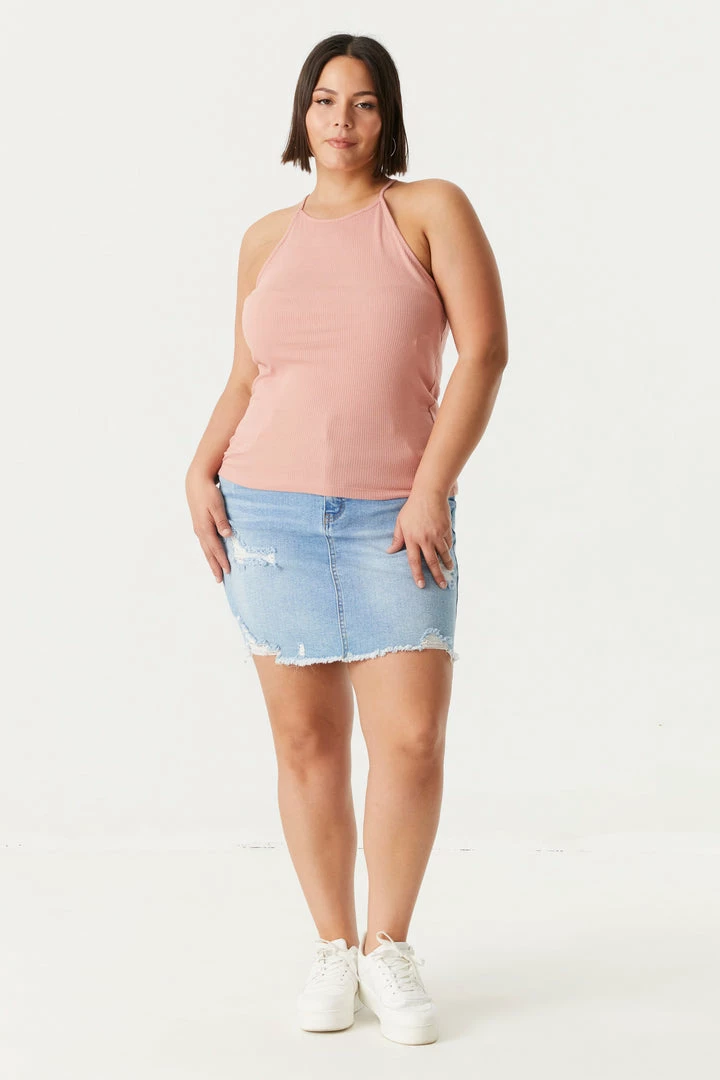 Stitches Ladies Tops Plus Size High Neck Racerback Cami 18 Stitches Ladies Tops Plus Size High Neck Racerback Cami