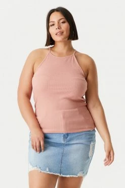 Stitches Ladies Tops Plus Size High Neck Racerback Cami 48 Stitches Ladies Tops Plus Size High Neck Racerback Cami