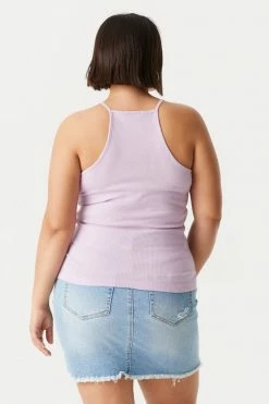 Stitches Ladies Tops Plus Size High Neck Racerback Cami 52 Stitches Ladies Tops Plus Size High Neck Racerback Cami