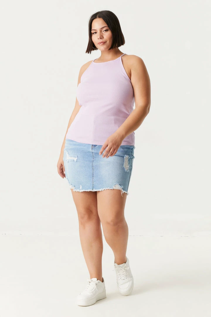 Stitches Ladies Tops Plus Size High Neck Racerback Cami 21 Stitches Ladies Tops Plus Size High Neck Racerback Cami