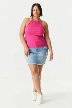 Stitches Ladies Tops Plus Size High Neck Racerback Cami 62 Stitches Ladies Tops Plus Size High Neck Racerback Cami