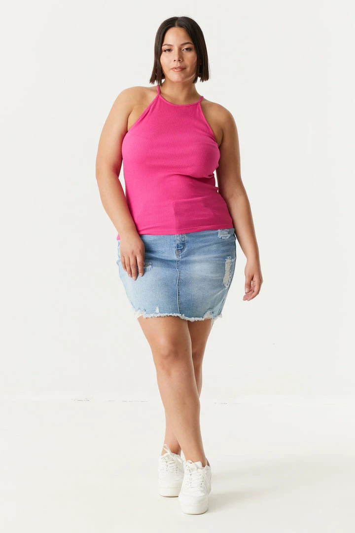 Stitches Ladies Tops Plus Size High Neck Racerback Cami 30 Stitches Ladies Tops Plus Size High Neck Racerback Cami